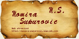 Momira Supurović vizit kartica
